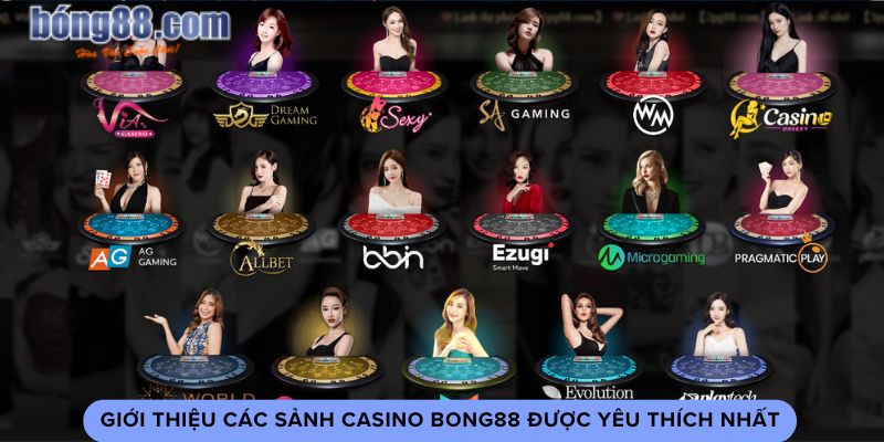 Giới thiệu các sảnh casino bong88 được yêu thích nhất Giới thiệu các sảnh casino bong88 được yêu thích nhất